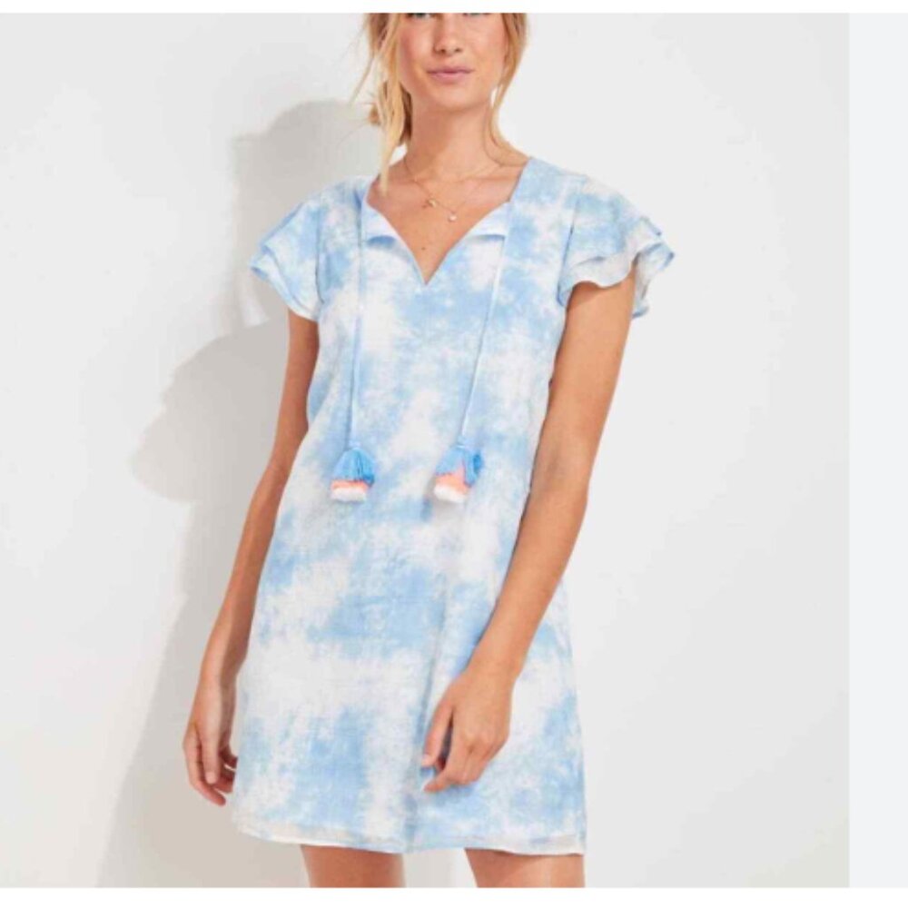 Ocean Breeze Tie Dye Vineyard Tunic Dress- size M